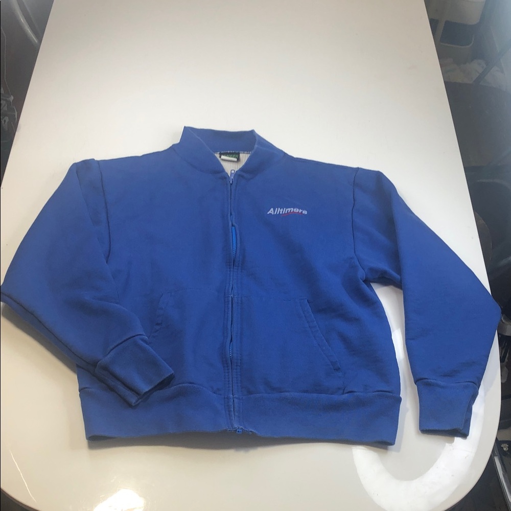 VTG Camber x Alltimers Jacket Men Medium Blue Full Zip Waffle Texture Insulation